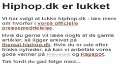 Desktop Screenshot of hiphop.dk