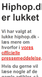 Mobile Screenshot of hiphop.dk