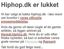 Tablet Screenshot of hiphop.dk